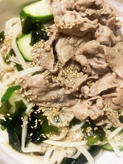 豚しゃぶサラダうどん-レシピのメイン写真