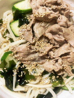 豚しゃぶサラダうどん-レシピのメイン写真