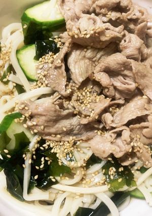 豚しゃぶサラダうどん-レシピのメイン写真