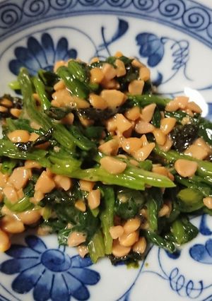 納豆ほうれん草-レシピのメイン写真