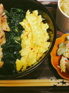 ある物3色丼・レンチンご飯-レシピのメイン写真