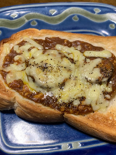 カレーチーズトースト(キーマカレー)-レシピのメイン写真