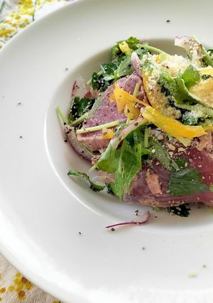鰹と三つ葉のサワークリームマスタード-レシピのメイン写真