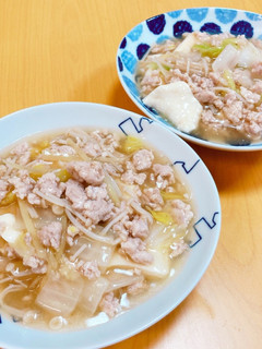 生姜と鳥ひき肉のとろとろ豆腐-レシピのメイン写真