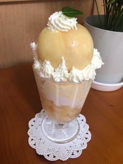 桃丸ごとパフェ-レシピのメイン写真