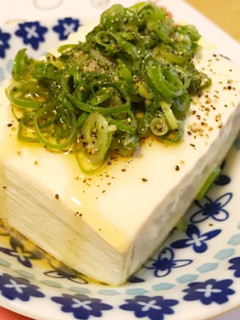ネギ塩冷奴-レシピのメイン写真