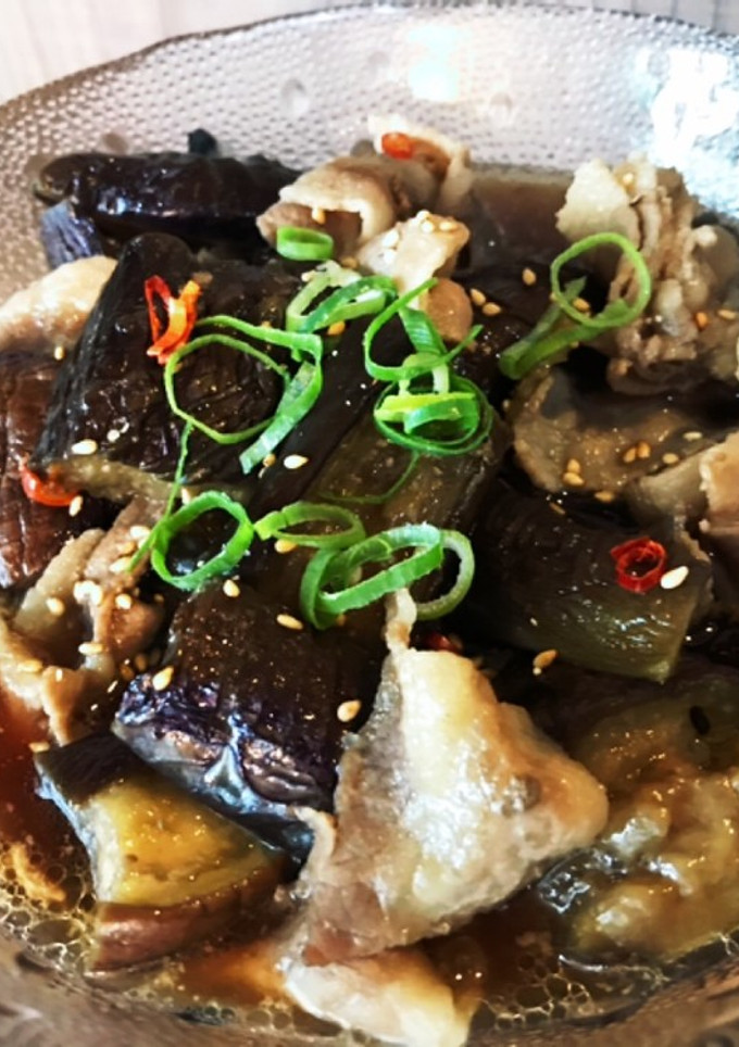 ナスと豚肉の簡単煮浸し-レシピのメイン写真
