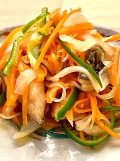 寿司酢で☆塩サバの野菜たっぷり南蛮漬け-レシピのメイン写真