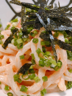 簡単!混ぜるだけ♬冷やし明太子うどん-レシピのメイン写真