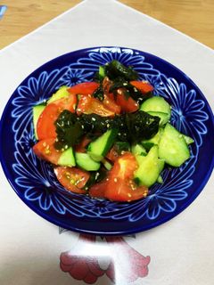 トマトときゅうりのポン酢和え-レシピのメイン写真