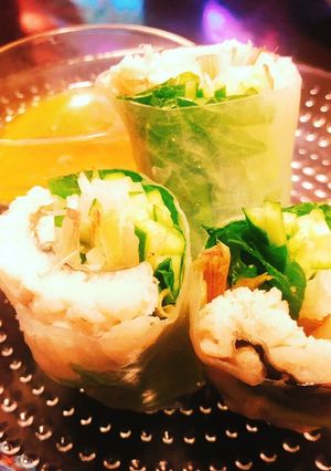 元コックが教える鱧湯引きの洋風生春巻き-レシピのメイン写真