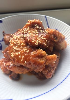 焼肉のたれで鶏胸肉のヤンニョムチキン風-レシピのメイン写真