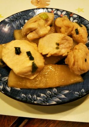 $大根シャキシャキ鶏肉ふわっと炒め$-レシピのメイン写真