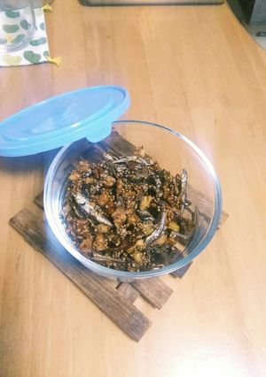 f食べる煮干とクルミのアメ煮-レシピのメイン写真