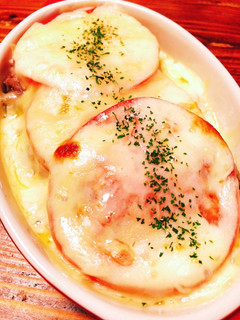 レンジで楽☆トマトとひき肉のチーズ焼き-レシピのメイン写真