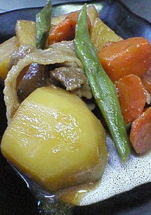 じゃが芋&人参&豚肉の甘辛煮-レシピのメイン写真