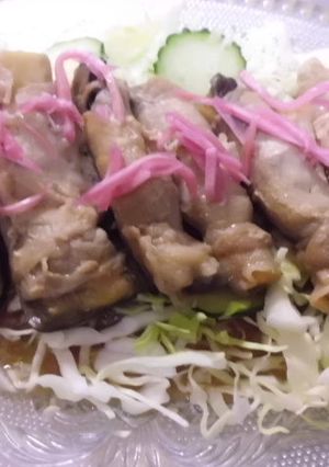 電子レンジで茄子の豚肉巻き-レシピのメイン写真