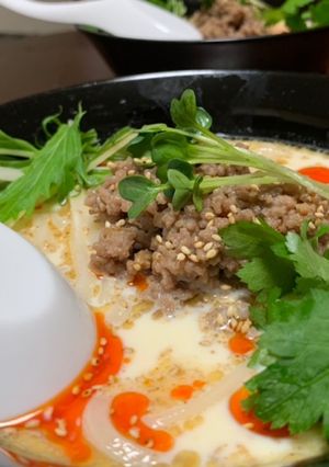豆乳坦々うどん-レシピのメイン写真