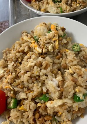納豆オクラチャーハン-レシピのメイン写真