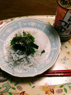 シラタキにシラス海苔大葉白ゴマon☺⛄☕-レシピのメイン写真