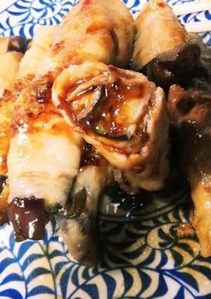 貴女風味で照り焼き茄子巻き♥ゆりさん風-レシピのメイン写真