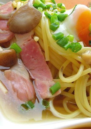 お月見パスタ-レシピのメイン写真