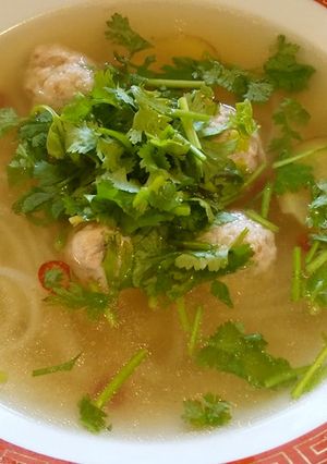 鶏団子のフォー-レシピのメイン写真