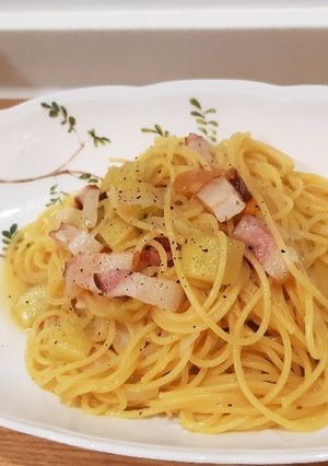 味変する茄子とベーコンの和風パスタ-レシピのメイン写真
