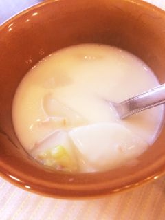 かぶとベーコンのミルクスープ♪-レシピのメイン写真
