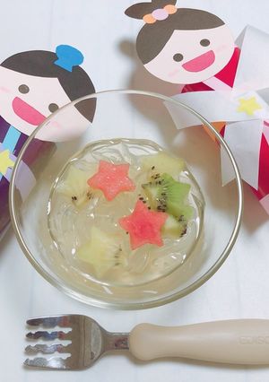 七夕デザート☆フルーツところてん-レシピのメイン写真