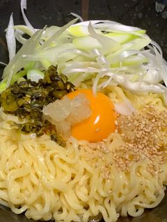 インスタントラーメン(袋麺)で作る油そば-レシピのメイン写真
