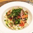 鯖缶トマトの混ぜ素麺