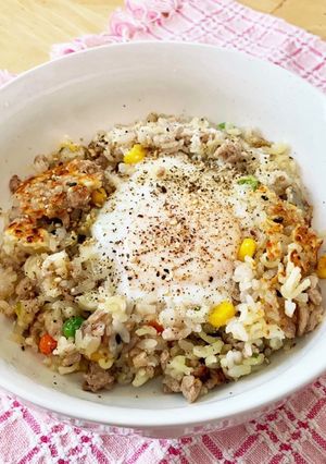 塩ラーメンの簡単お手軽おこげ付きらー飯-レシピのメイン写真