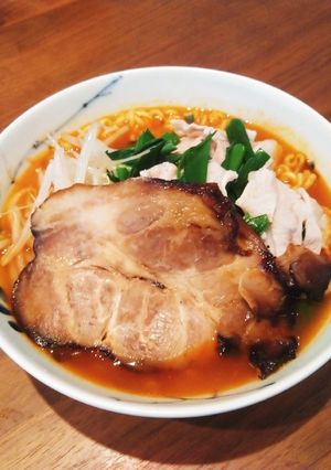 絶品スープ☆豚しゃぶ辛ラーメン☆叉焼のせ-レシピのメイン写真