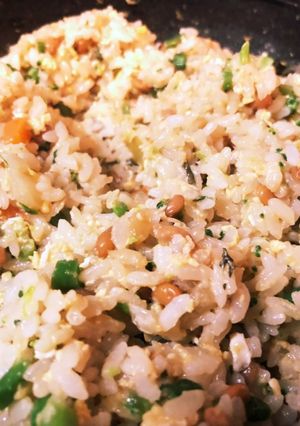 残った味噌汁と納豆で超簡単炒飯♡子供にも-レシピのメイン写真
