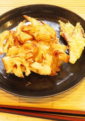 ☺簡単♪にんにくと玉ねぎのかき揚げ☺-レシピのメイン写真