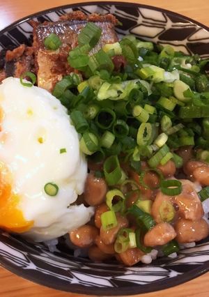 レンチンのみ簡単！鯖缶でごちそう納豆ご飯-レシピのメイン写真