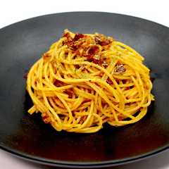 รูปของ 腎臓内科医考案減塩麻辣畑の肉みそパスタ