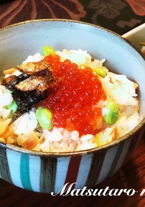 贅沢な鮭と帆立の炊き込みご飯-レシピのメイン写真