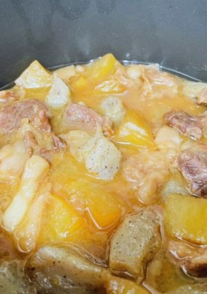 電気圧力鍋で簡単牛すじ煮込み(味噌味)-レシピのメイン写真
