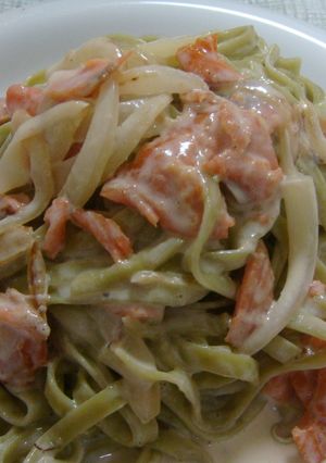 スモークサーモンのクリームパスタ-レシピのメイン写真