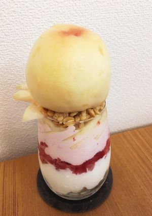 ダイエット桃パフェ-レシピのメイン写真