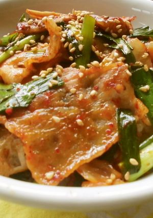 豚にらキムチ丼♪-レシピのメイン写真