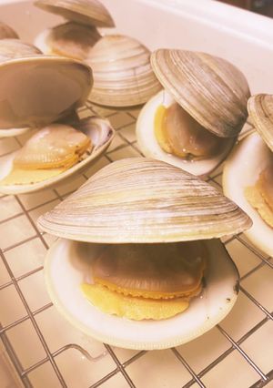 男飯★BRUNOで!親父のホンビノス蒸し-レシピのメイン写真