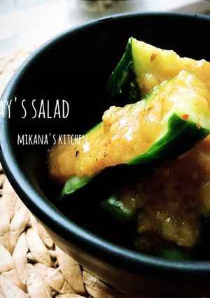 居酒屋風♪♪きゅうりの味噌ダレサラダ♪♪-レシピのメイン写真