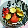 トマトとズッキーニのアヒージョ