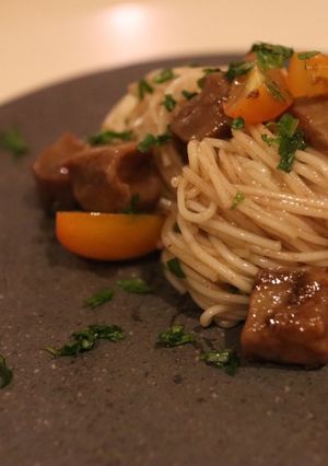 かつおの冷製そうめんバルサミコ風味-レシピのメイン写真