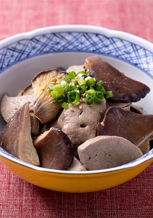 きのこの茹で塩レバ-レシピのメイン写真