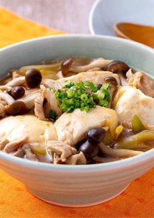 きのこ入り肉豆腐-レシピのメイン写真