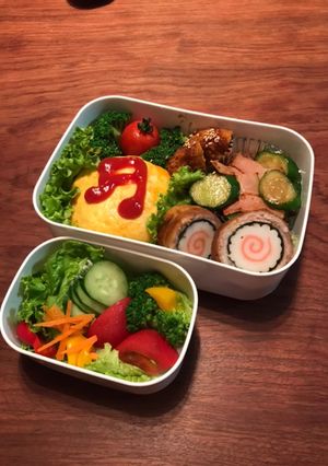 お弁当・・・99丸くて可愛いオムライス-レシピのメイン写真